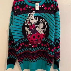 Disney Goof troop box lunch sweater